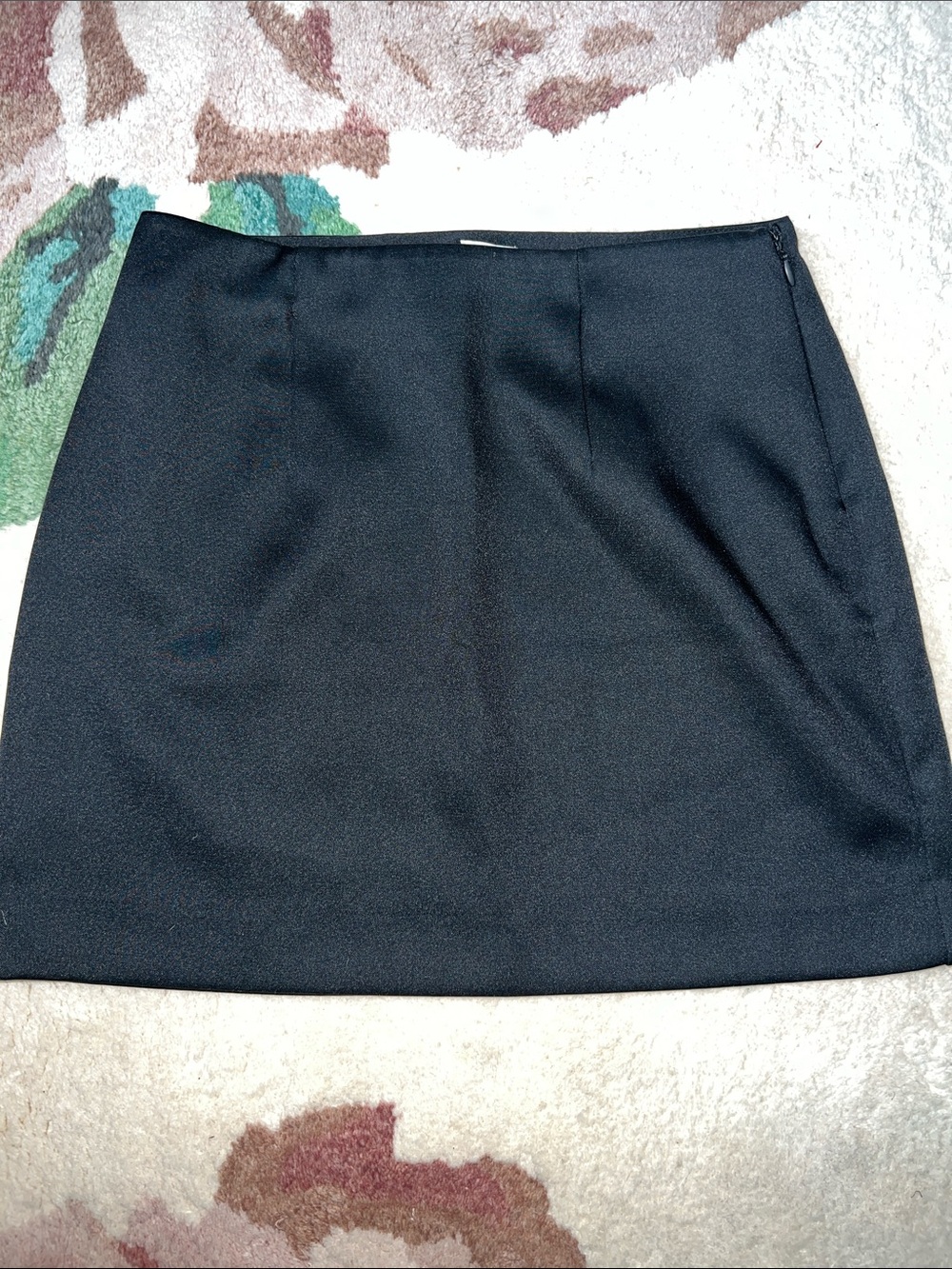 a new day Black Mini Satin Skirt